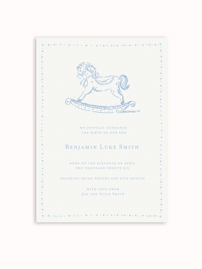 Rocking Horse Custom Card