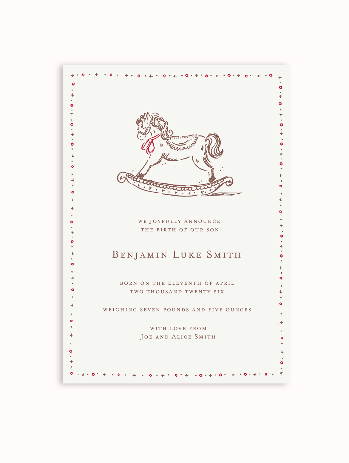 Rocking Horse Custom Card