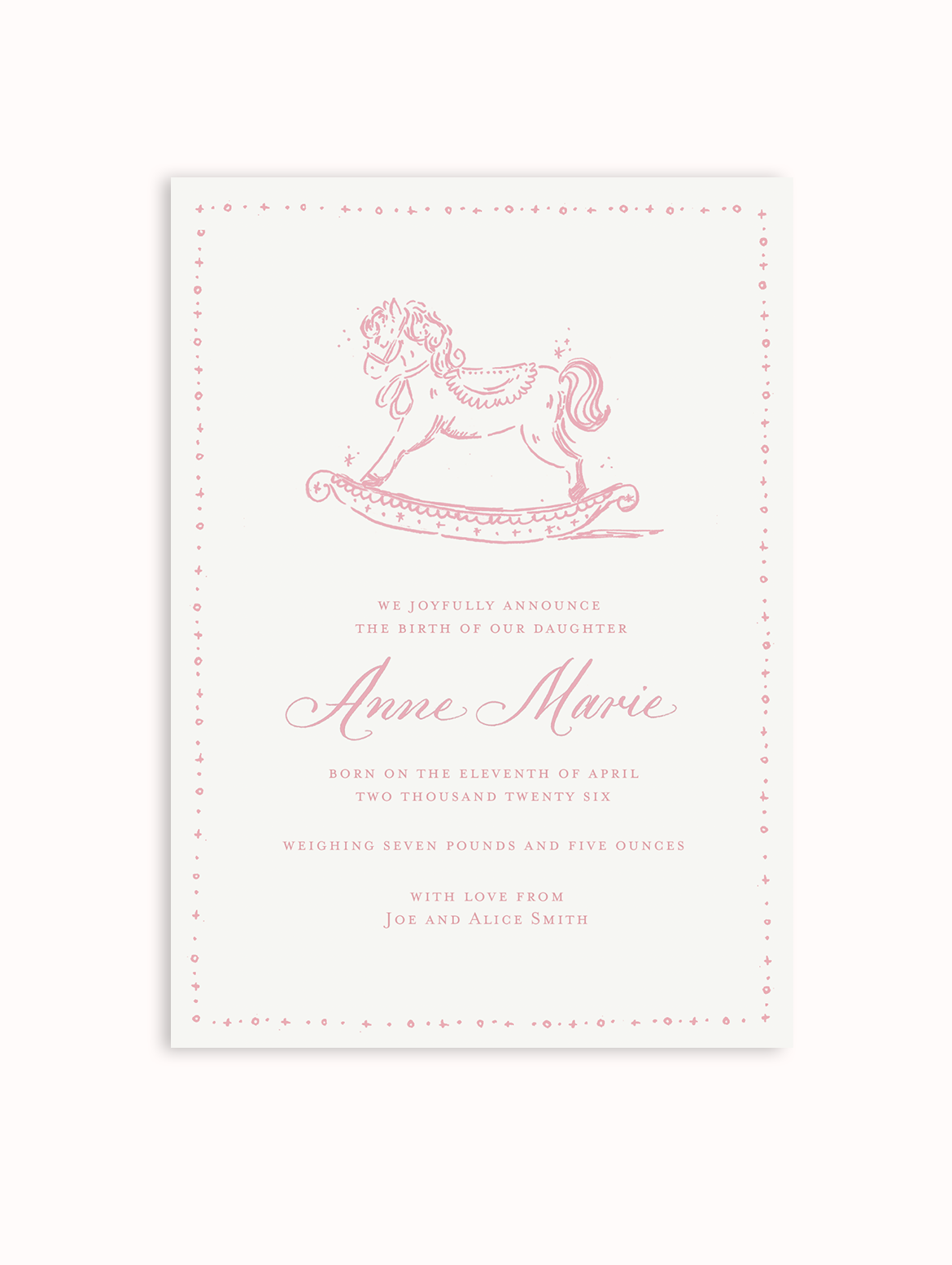 Rocking Horse Custom Card