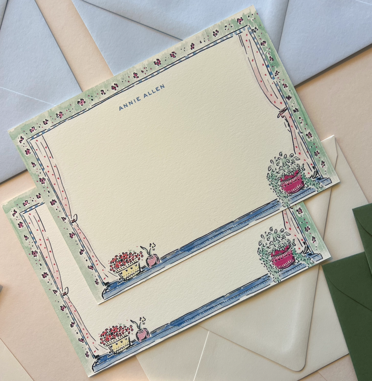 Cheery Windowsill Stationery Set