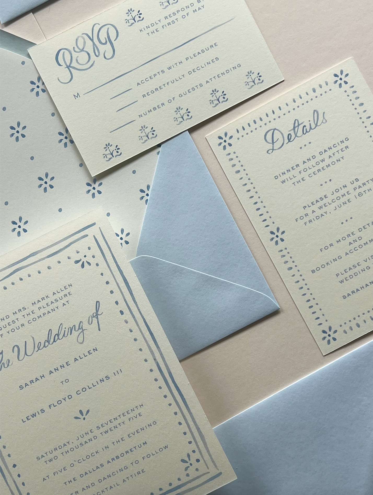 The Camilla Wedding Suite in Blue