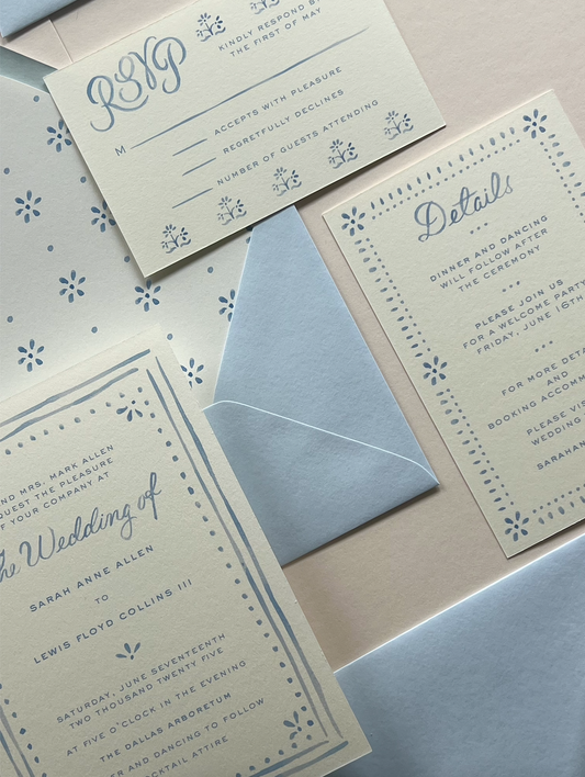 The Camilla Wedding Suite in Blue