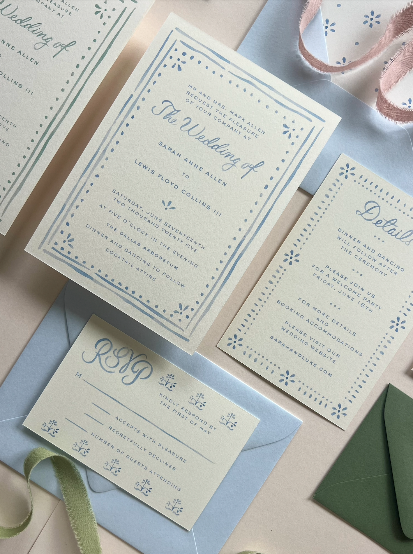 The Camilla Wedding Suite in Blue