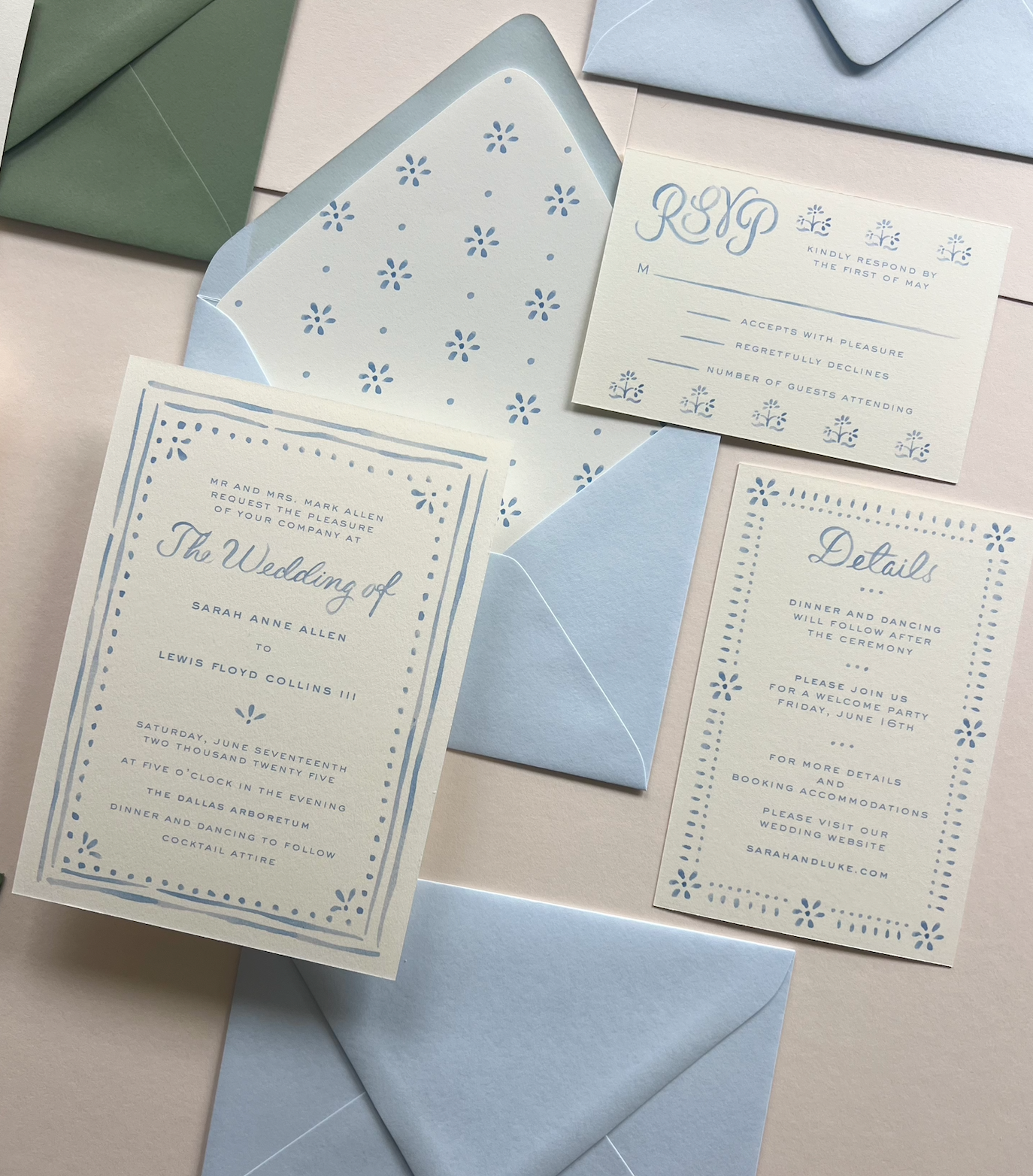The Camilla Wedding Suite in Blue