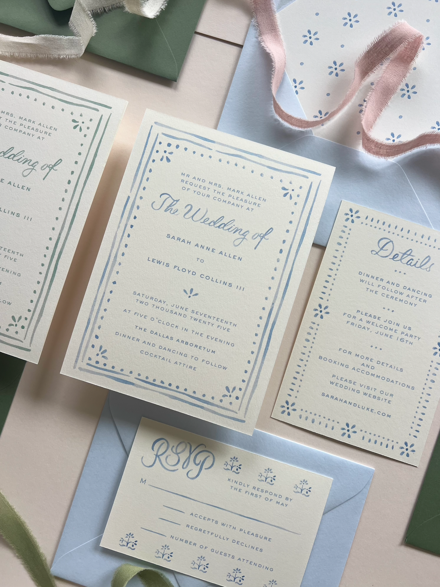 The Camilla Wedding Suite in Blue