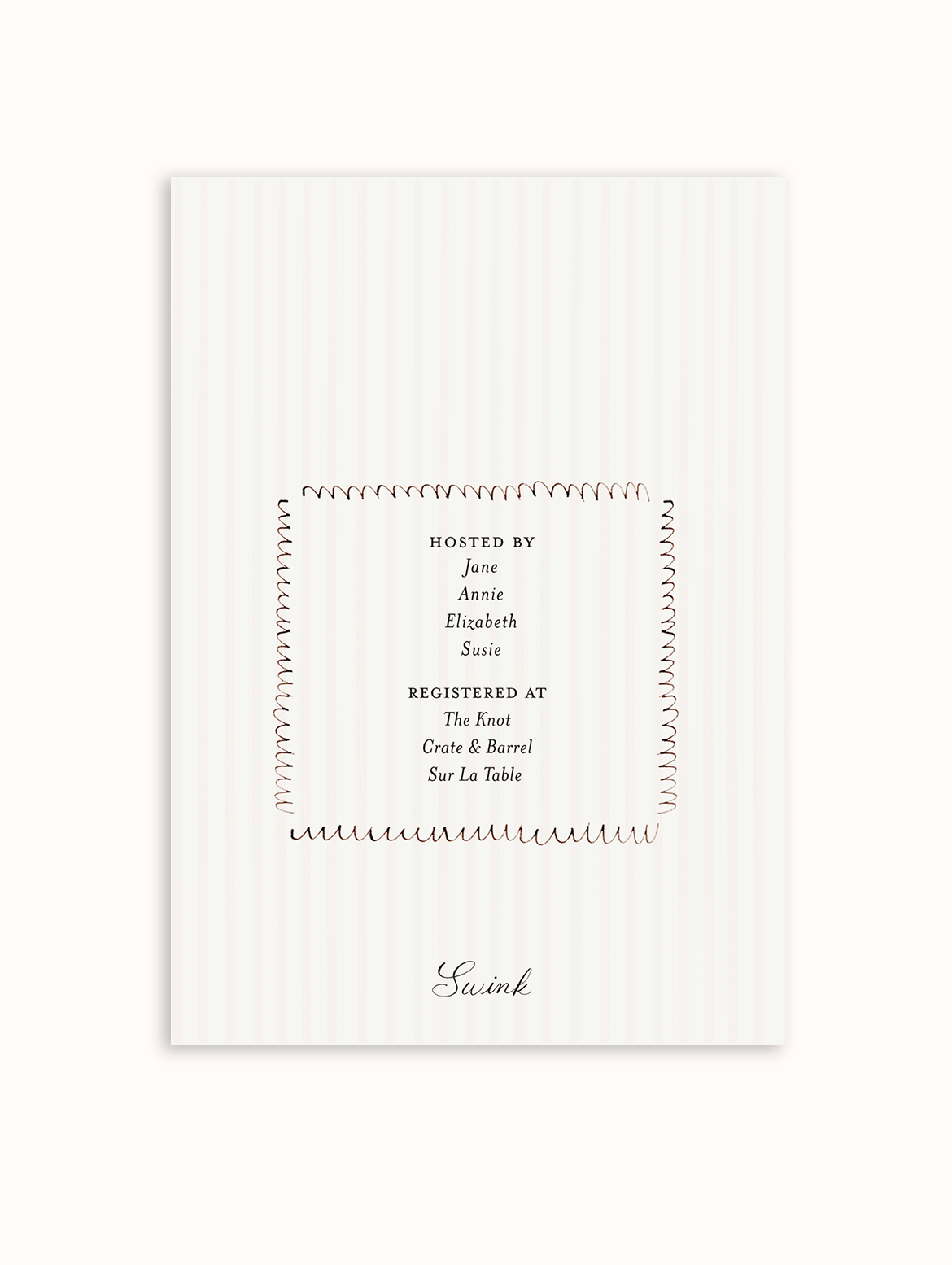 Cake Collection Semi Custom Invitation