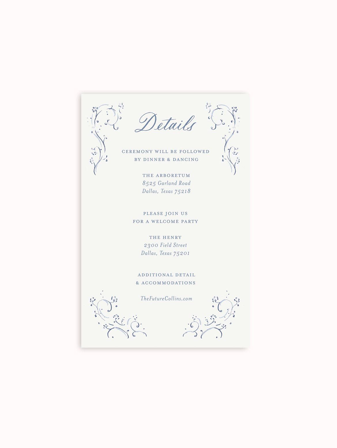 The Clara Wedding Suite in Blue