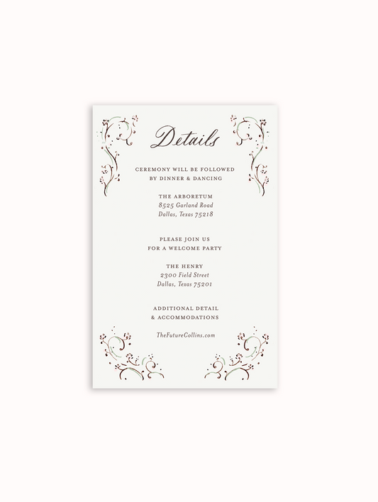 Clara Blush & Sage Details Card