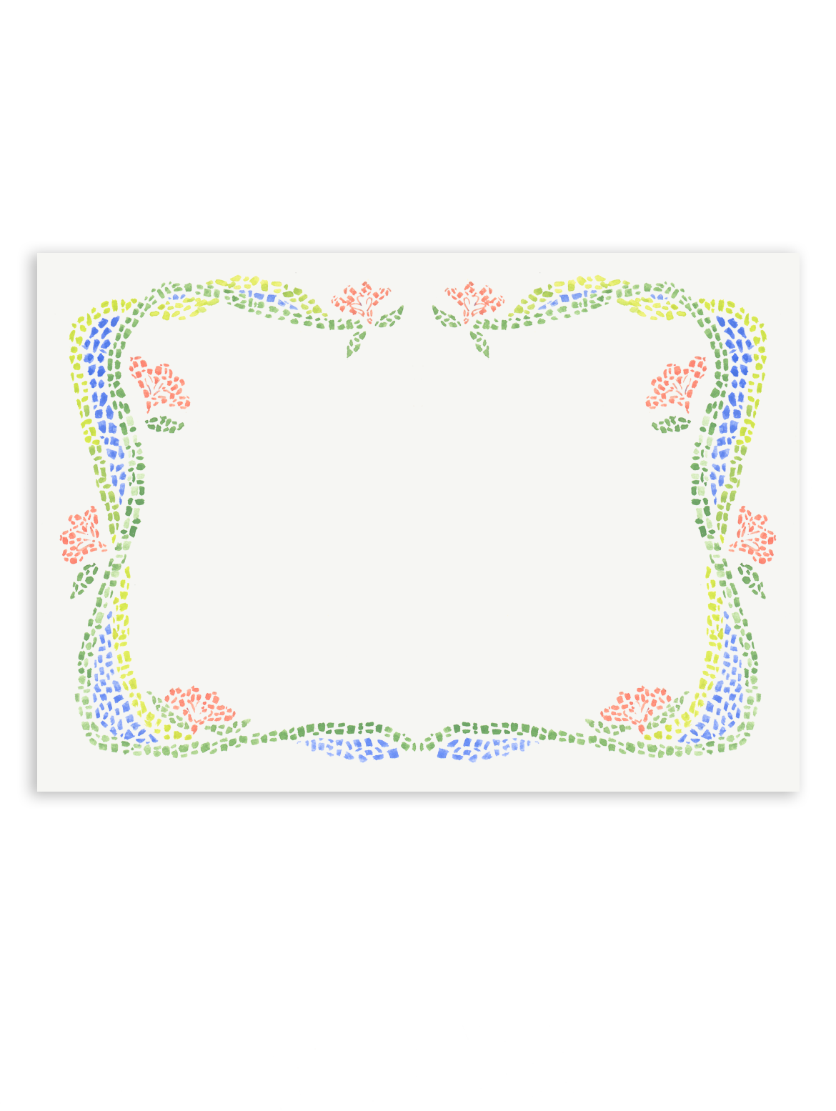 Barcelona Hand-painted Mosaic Stationery Set