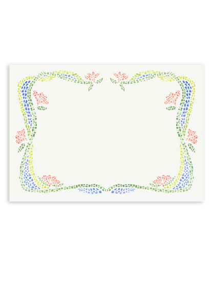 Barcelona Hand-painted Mosaic Stationery Set
