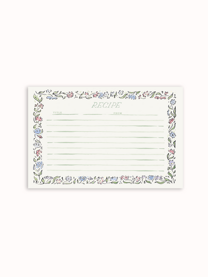 Carmel Border Recipe Cards