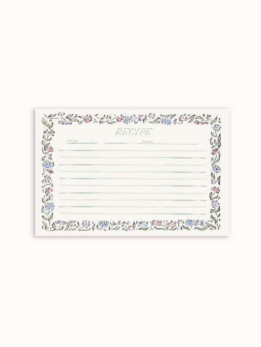 Carmel Border Recipe Cards