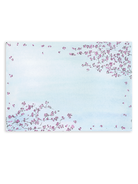 Blossoming Trees Watercolor Stationery Set