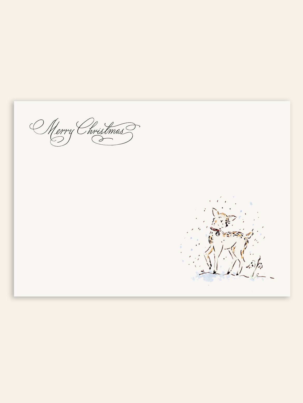 Christmas Fawn Stationery Set