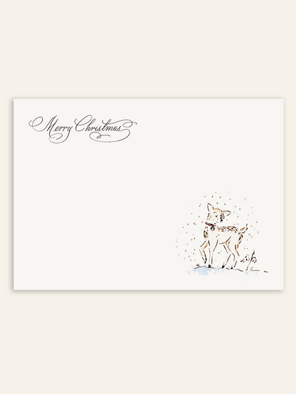 Christmas Fawn Stationery Set