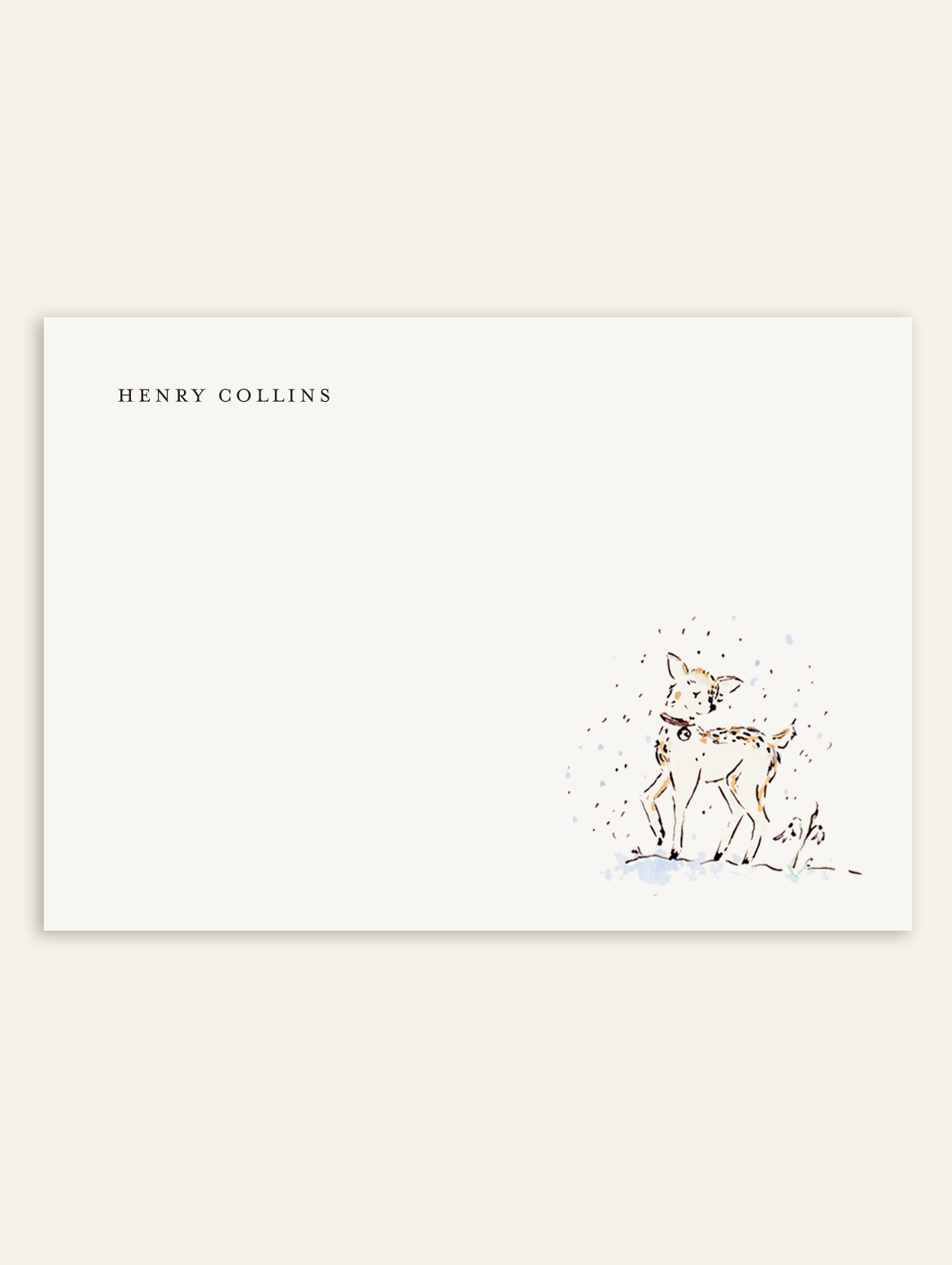 Christmas Fawn Stationery Set