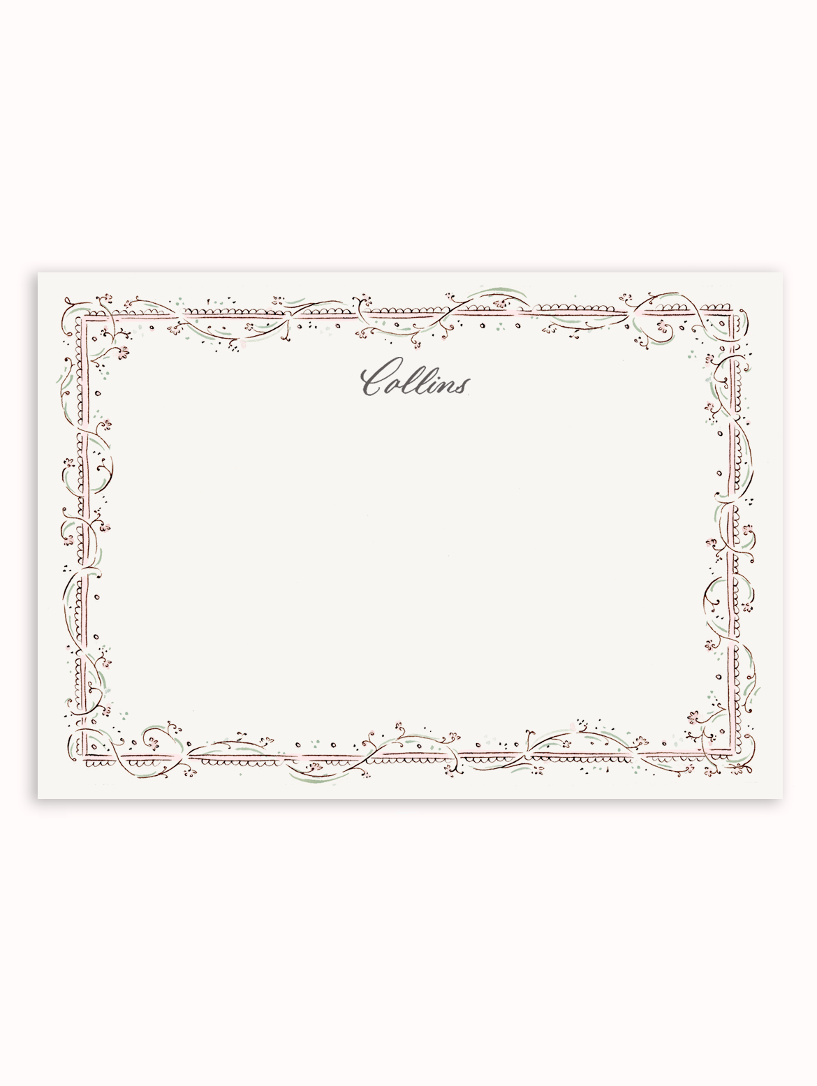 Clara Blush and Sage Stationery Set