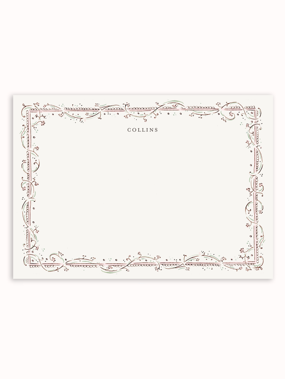 Clara Blush and Sage Stationery Set