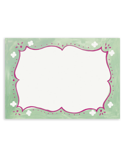 Cottage Border Stationery Set - Berry and Green