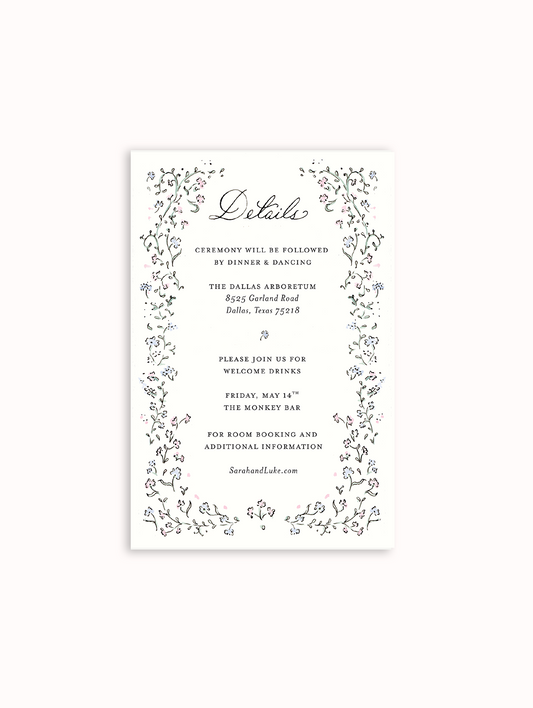 Daphne Classic Details Card