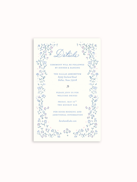 Daphne Blue Details Card