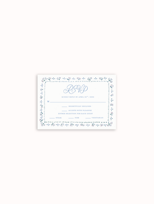 Daphne Blue Reply Card