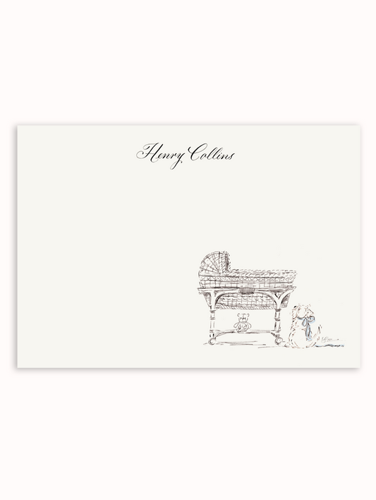 Bassinet Illustrated Stationery Set