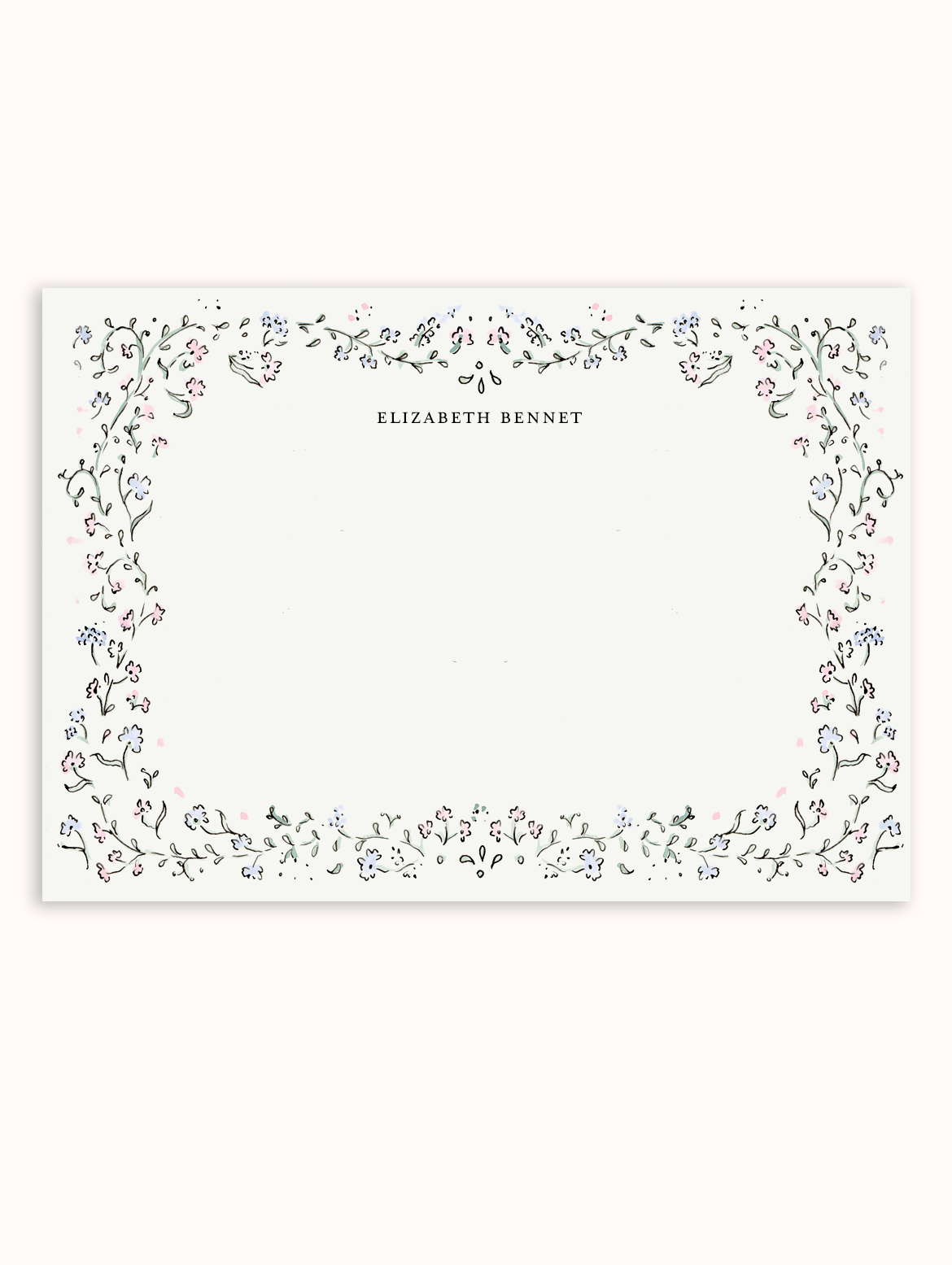 Elizabeth Border Stationery Set