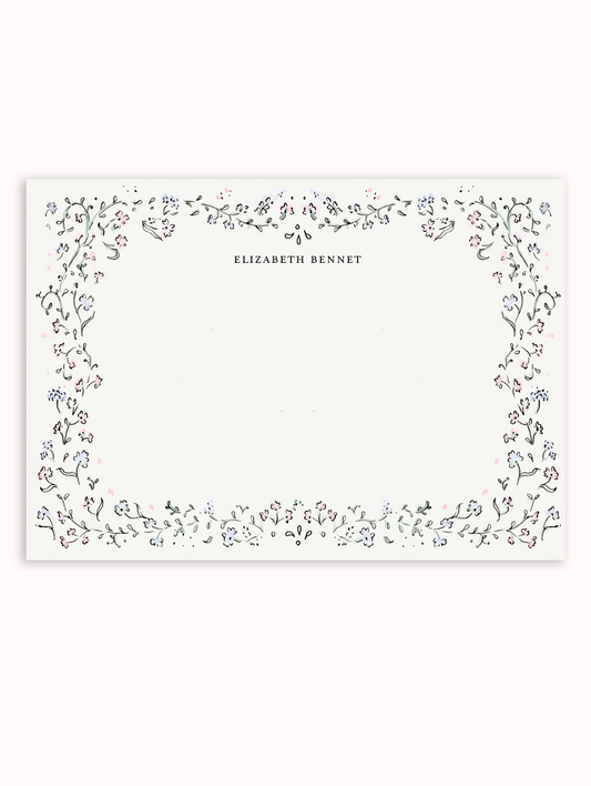 Elizabeth Border Stationery Set