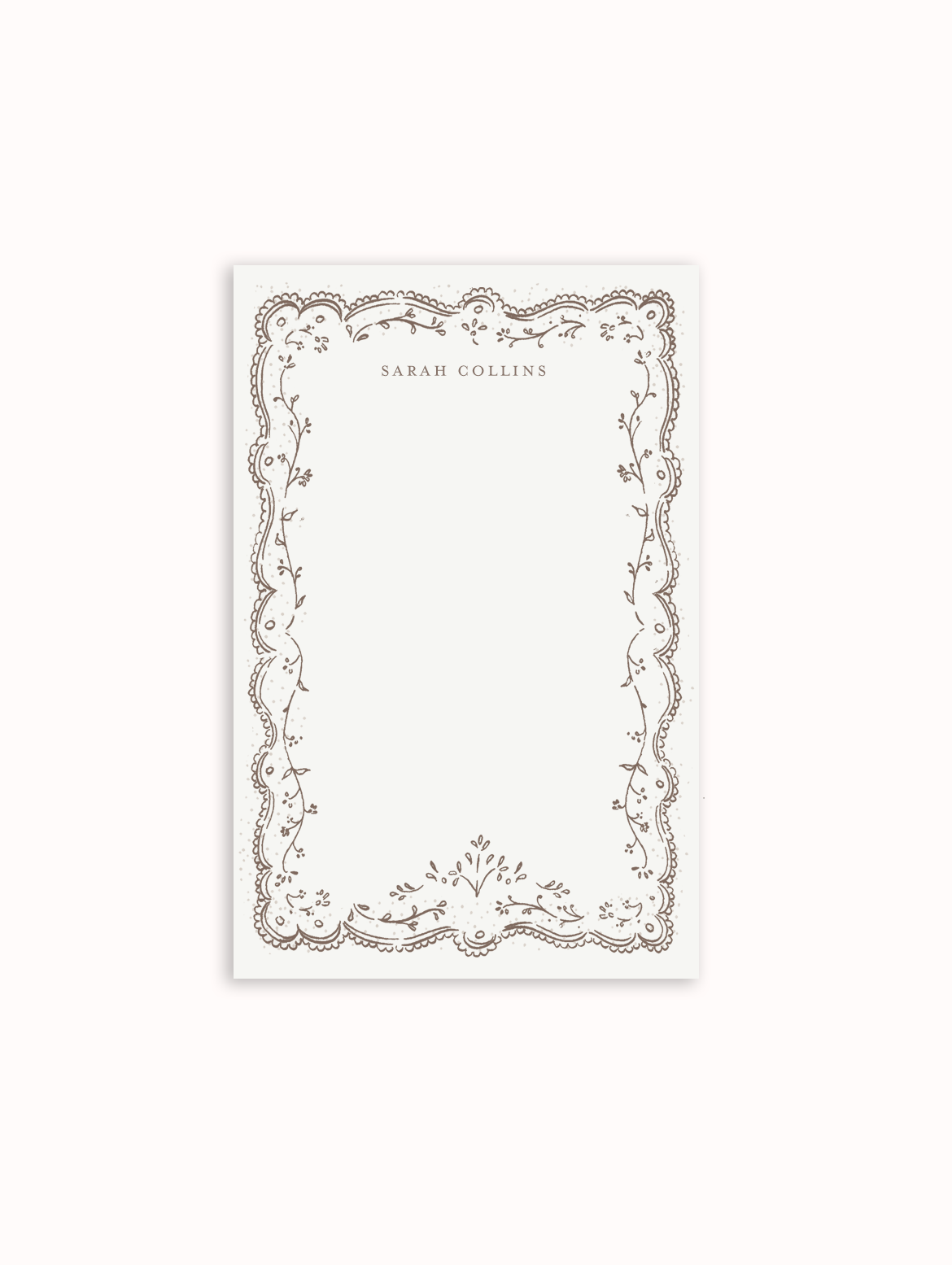 Embroidery Notepad - Cocoa
