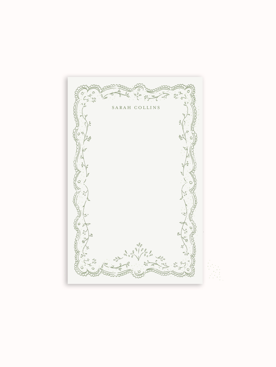 Embroidery Notepad - Cocoa