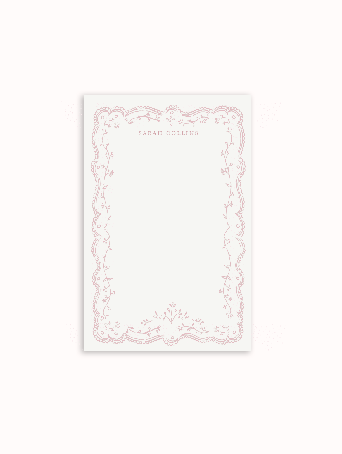 Embroidery Notepad - Cocoa