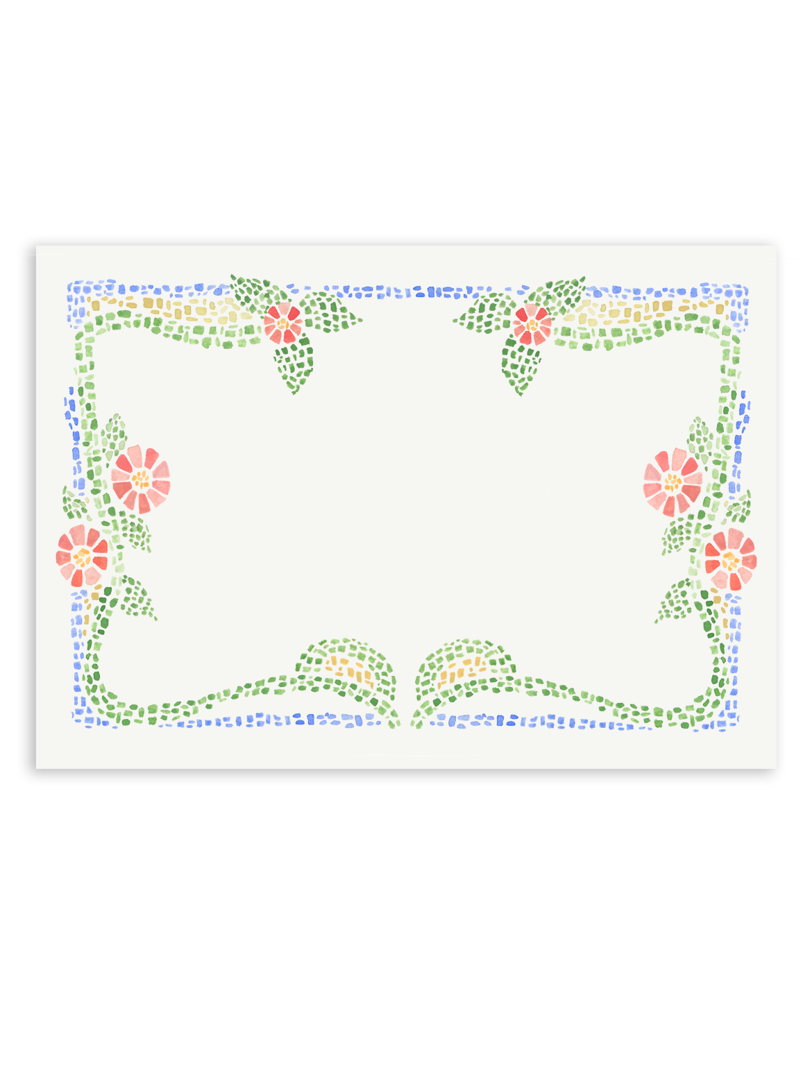 Seville Hand-painted Mosaic Stationery Set