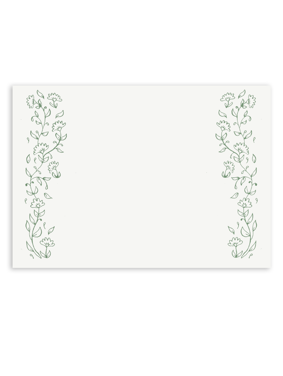 Garden Stroll Sage Green Stationery Set