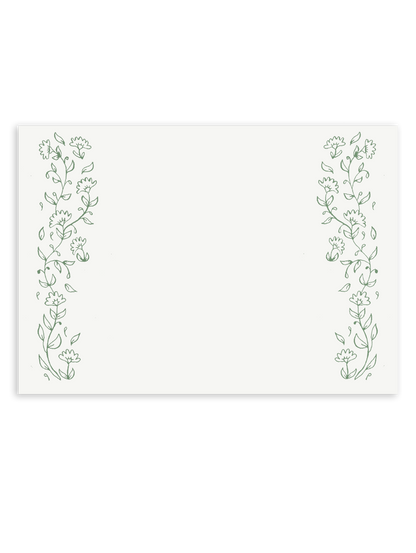 Garden Stroll Sage Green Stationery Set