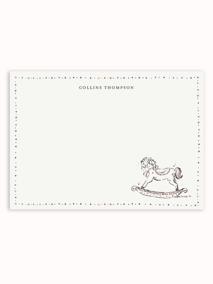 Rocking Horse Black & White Stationery Set