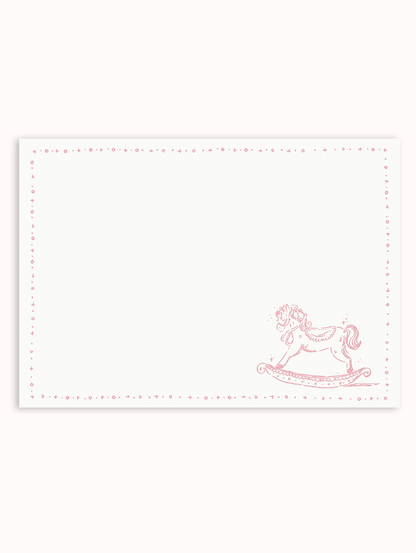 Rocking Horse Pink Stationery Set