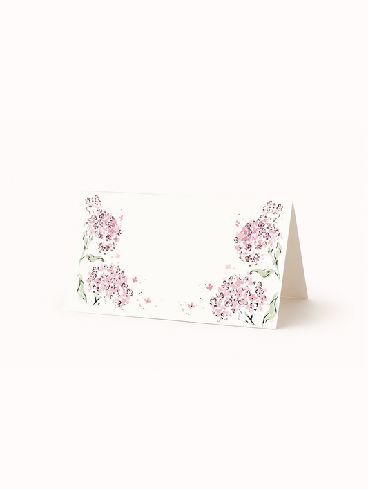 Hydrangea Pink Place Cards