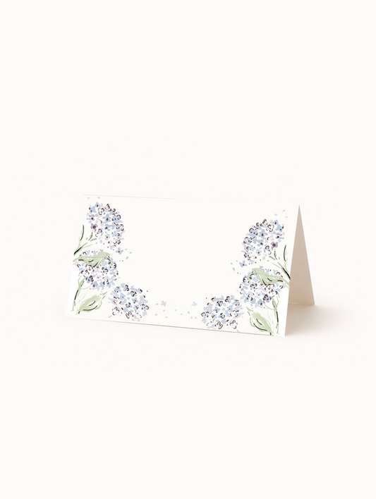 Hydrangea Blue Place Cards