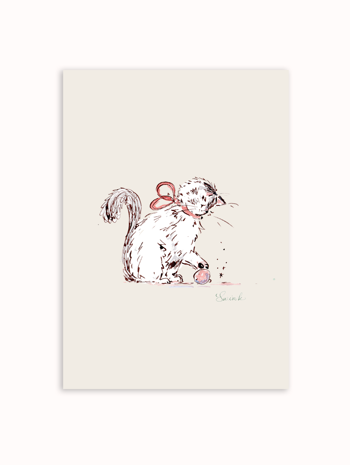 Kiko with Ornament Art Print