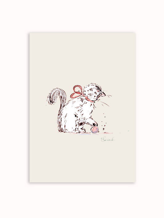 Kiko with Ornament Art Print