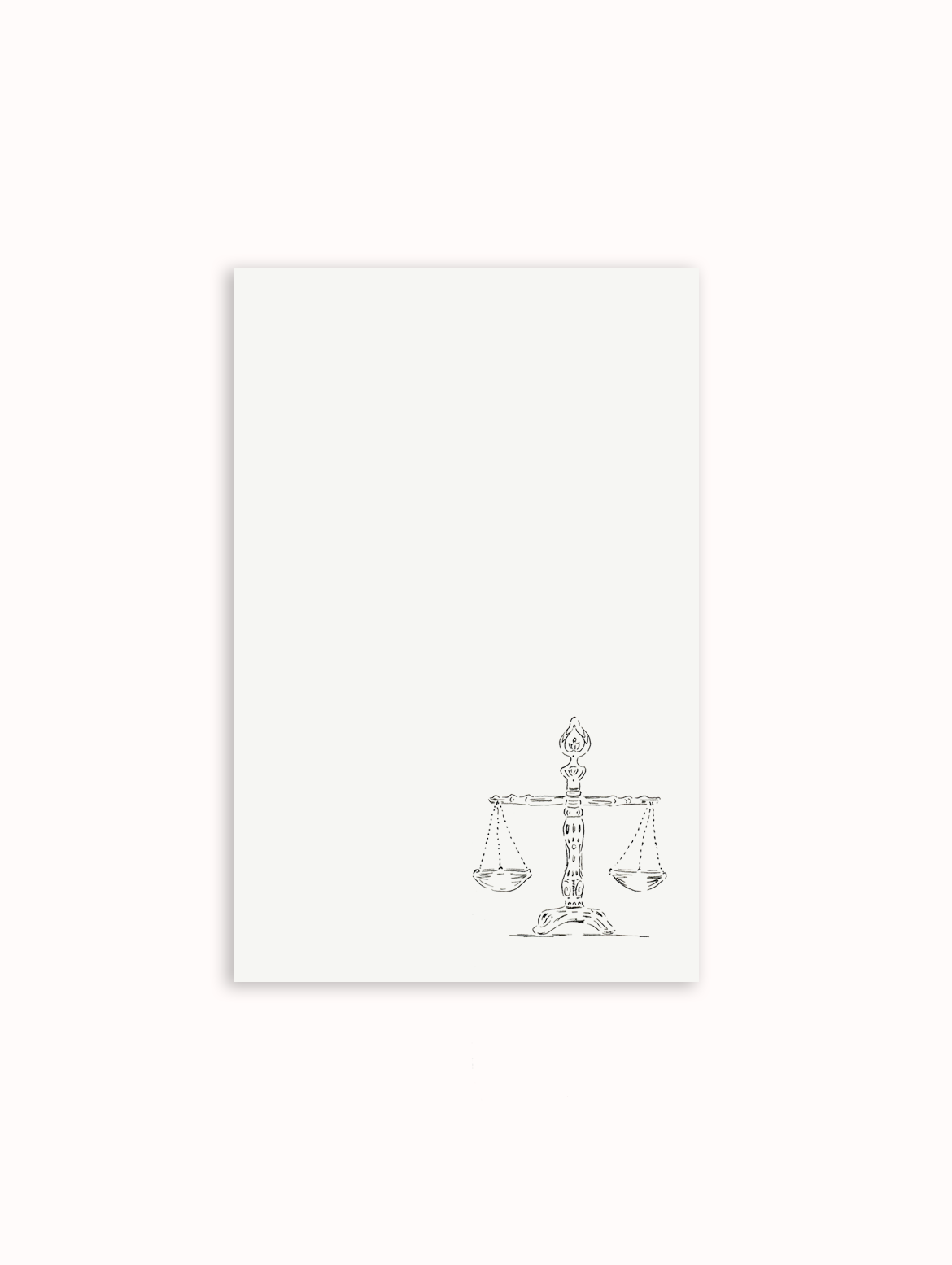 Legal Scales Notepad