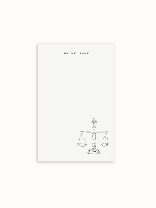 Legal Scales Notepad