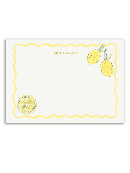 Lemon Stationery Set