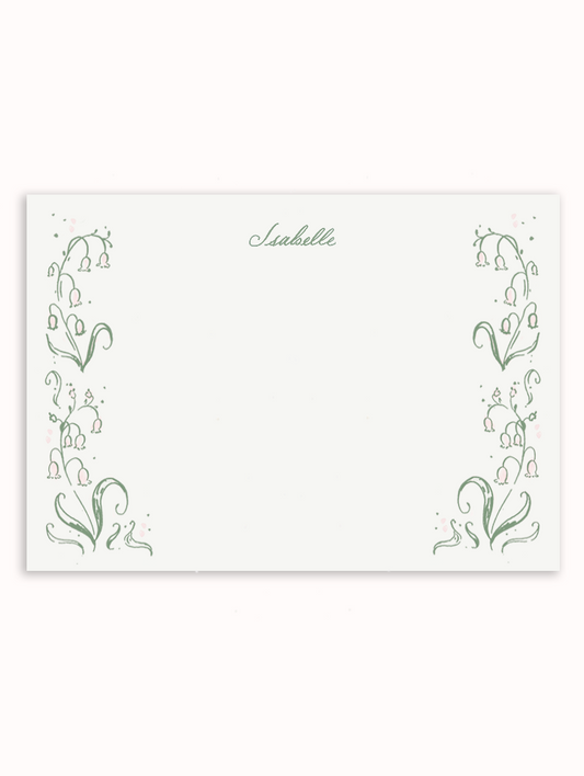 Lily of the Valley Stationery Set