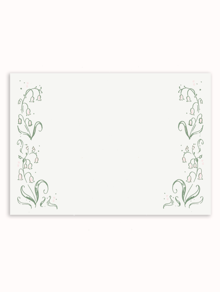 Lily of the Valley Stationery Set