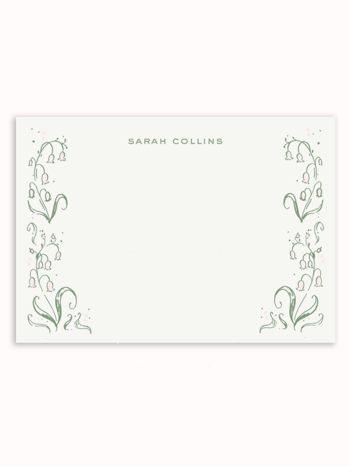 Lily of the Valley Stationery Set