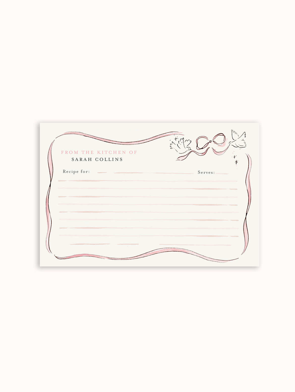 Love Birds Recipe Cards