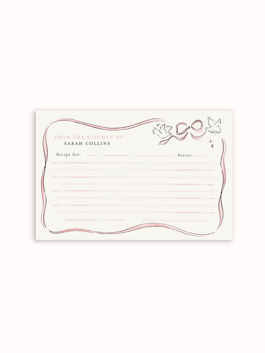 Love Birds Recipe Cards