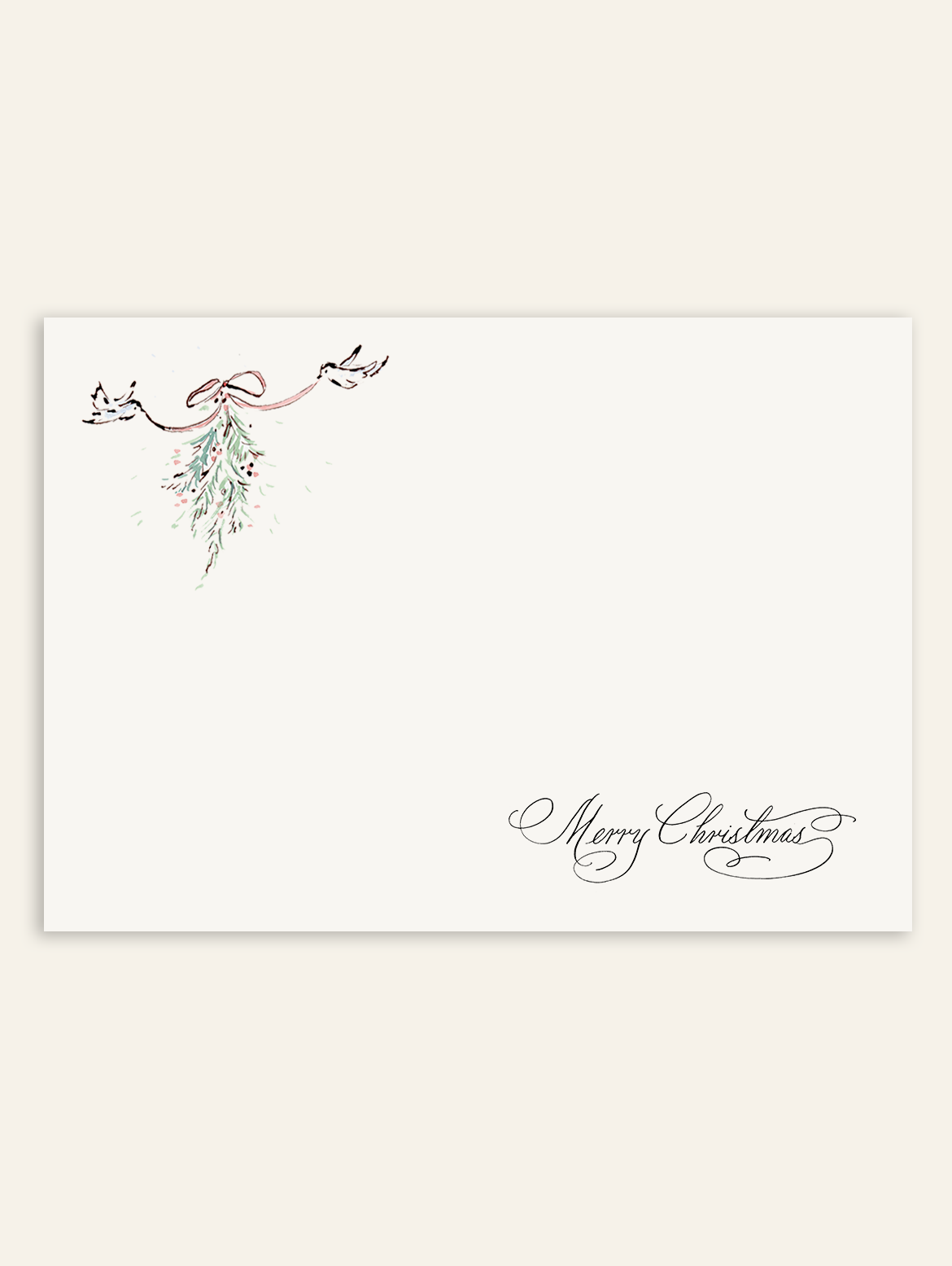 Mistletoe Birdies Stationery Set